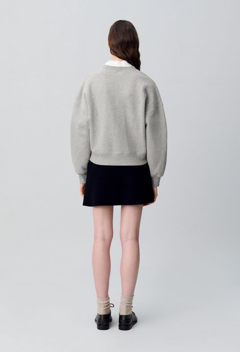 Sweatshirt col victorien