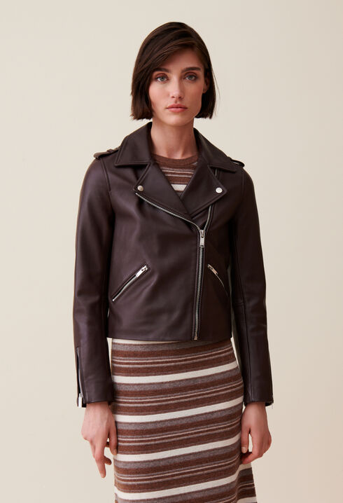 Smooth leather jacket 