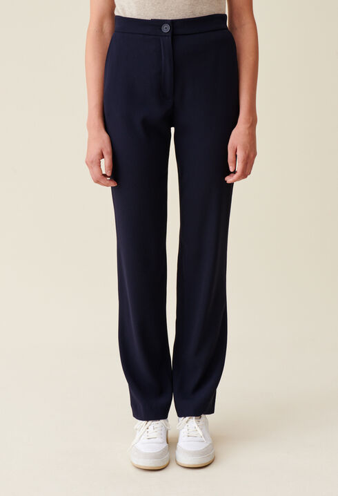 Pantalon tailleur bleu marine 
