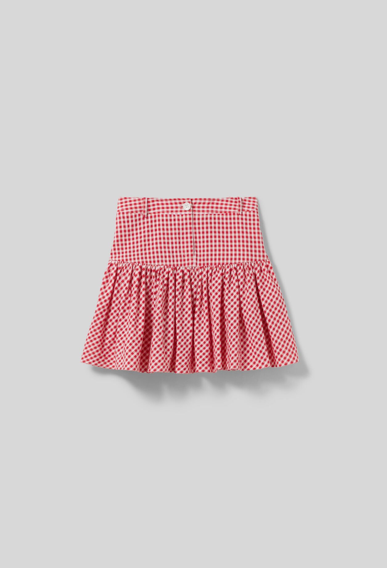 Gingham Check Mini Skirt