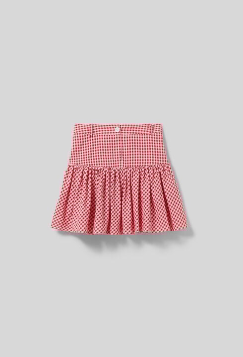 Jupe courte carreaux vichy