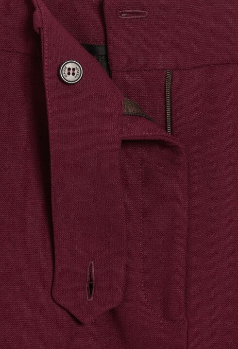 Pantalon droit bordeaux