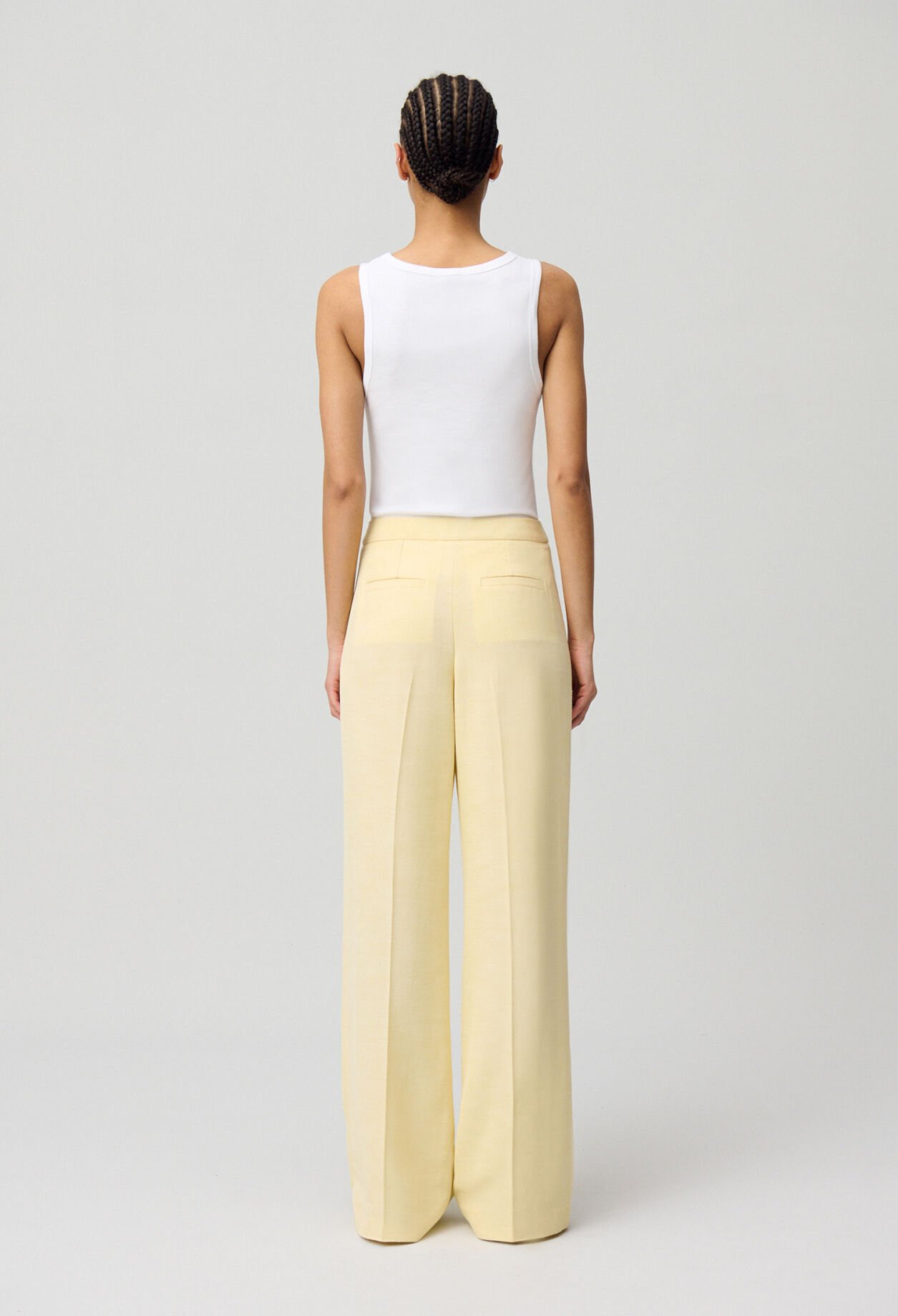 Pantalon droit à pont
