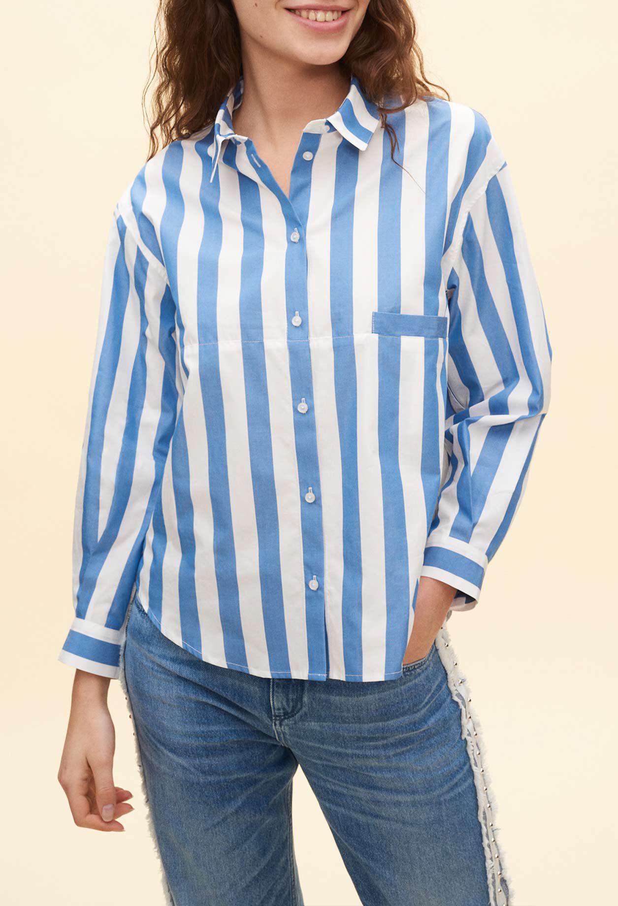 Chemise loose rayée