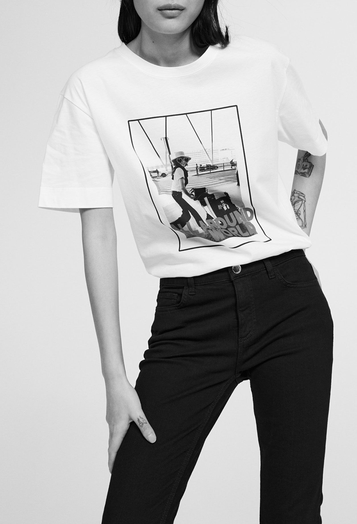 Organic cotton screen-printed T-shirt