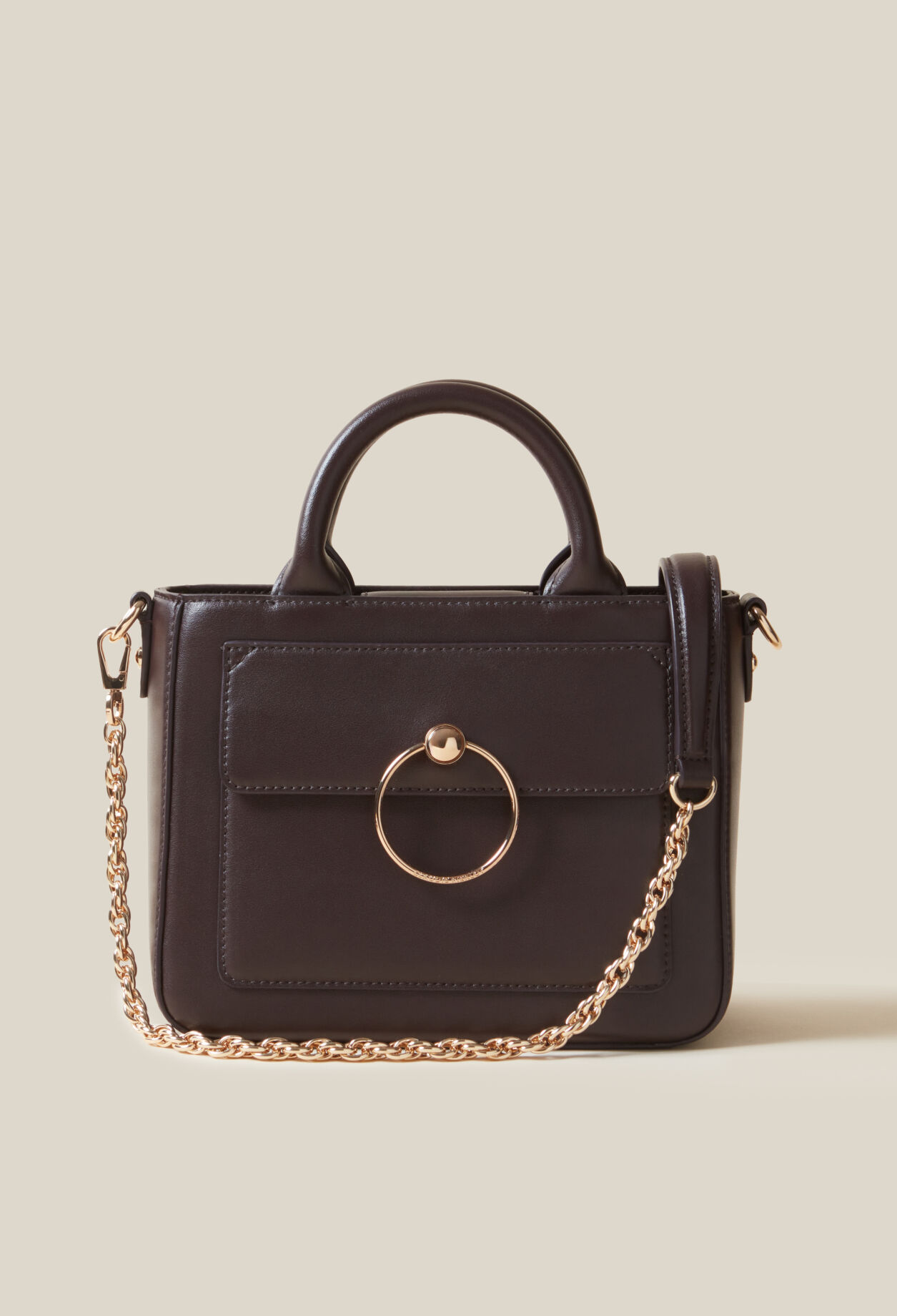 Sac Anouck cuir lisse chaîne