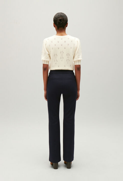 Pantalon tailleur bleu marine