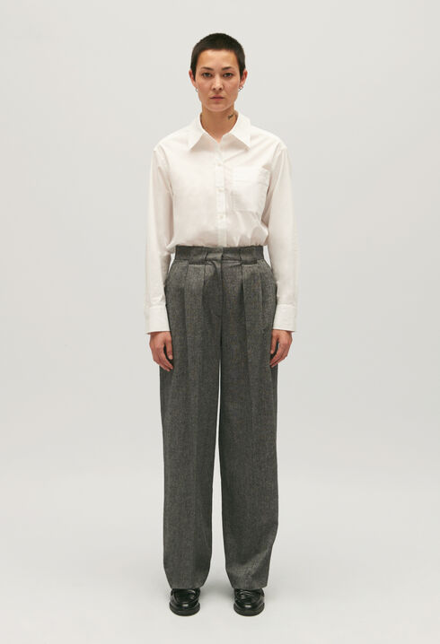 Pantalon de tailleur large