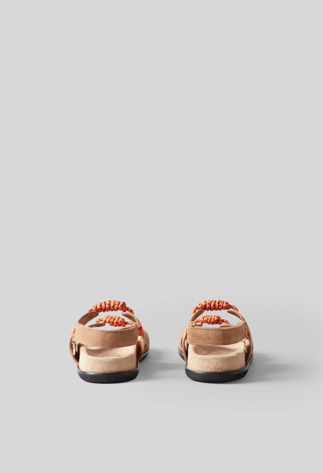 Sandales lacets torsad&eacute;s