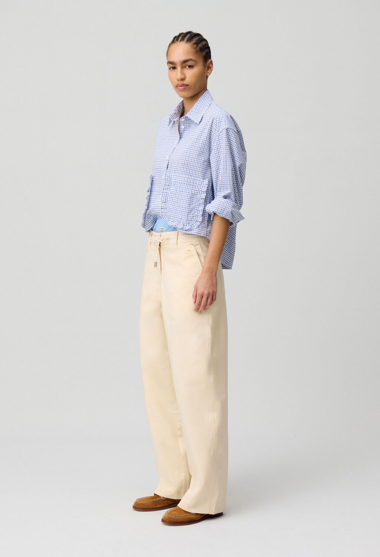 Checked shirt with pockets