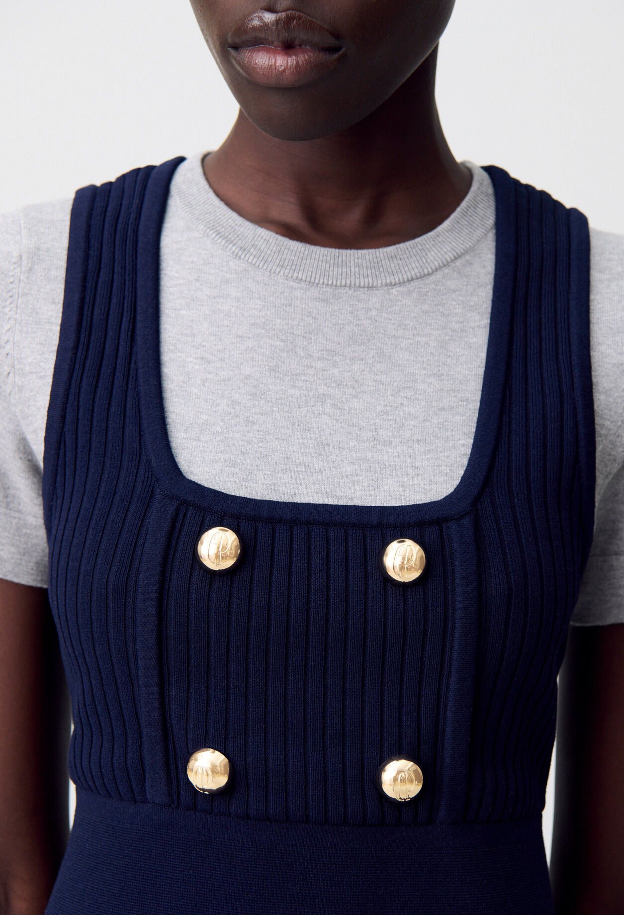 Robe maille courte tshirt