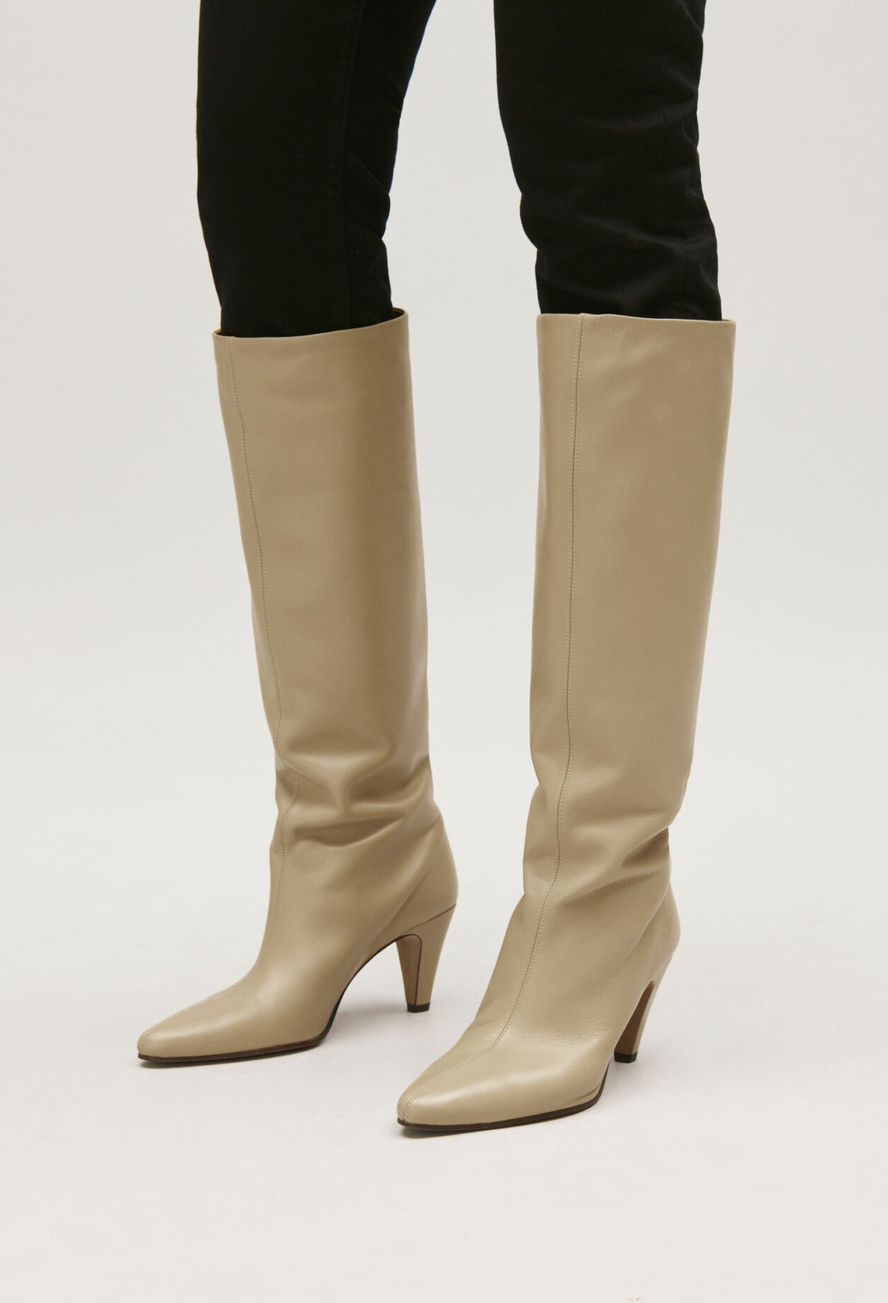 Bottes hautes cuir