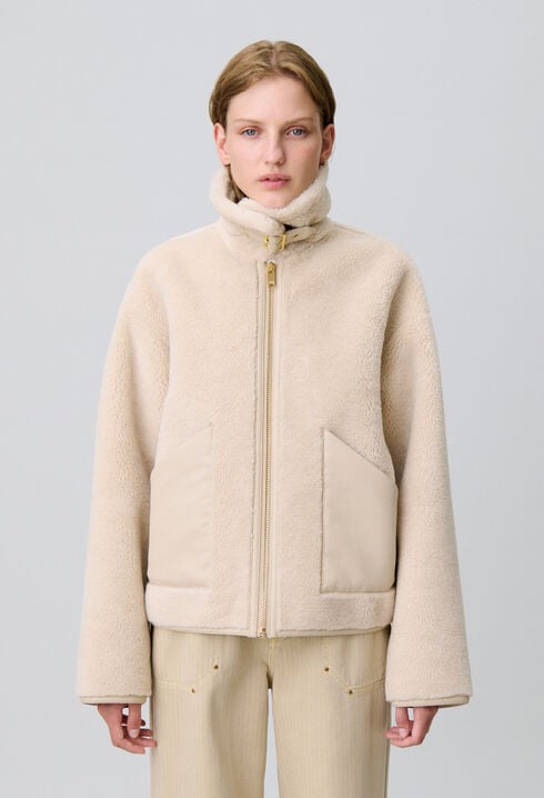 Shearling-Effect Coat