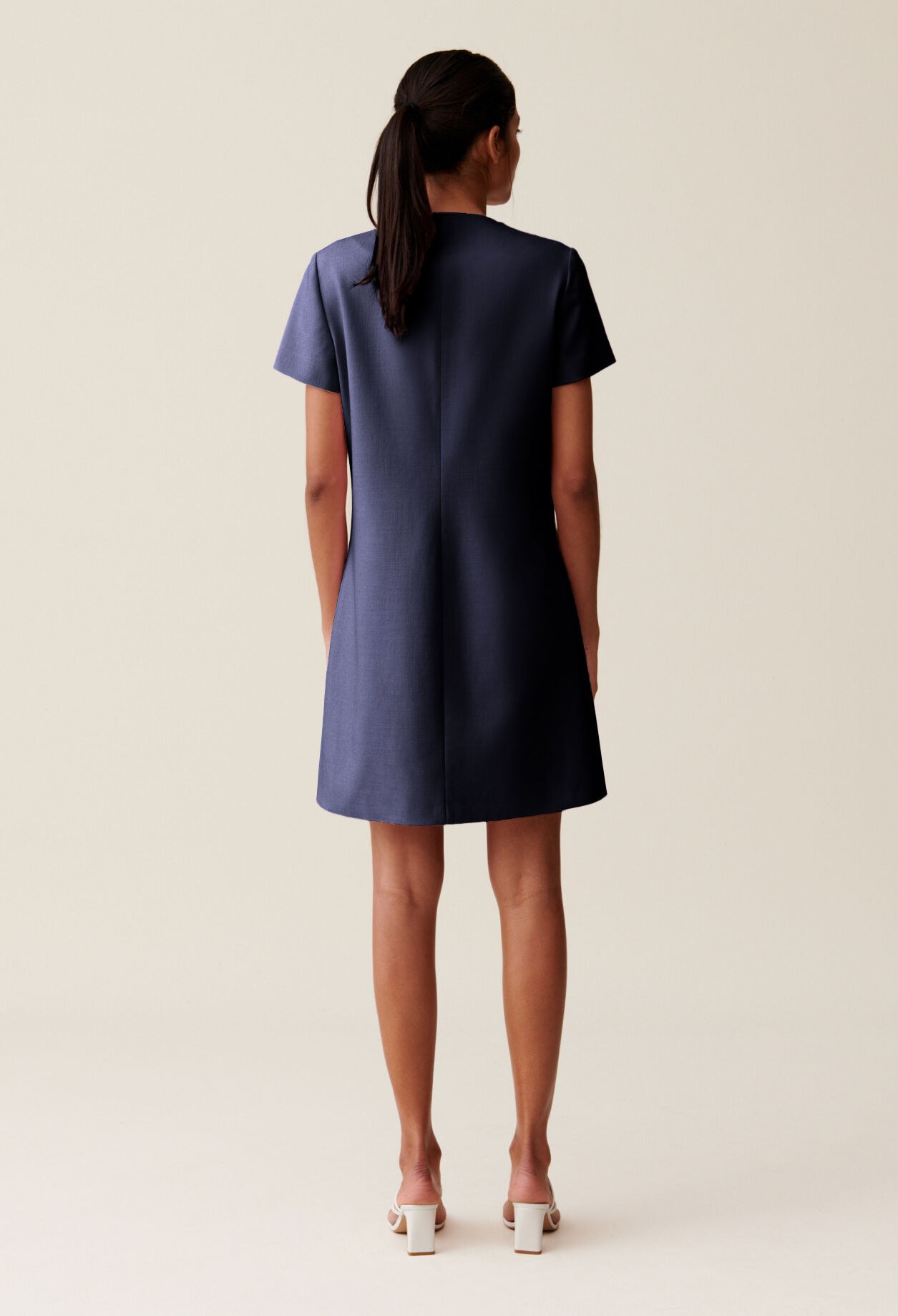 Short button-down dress