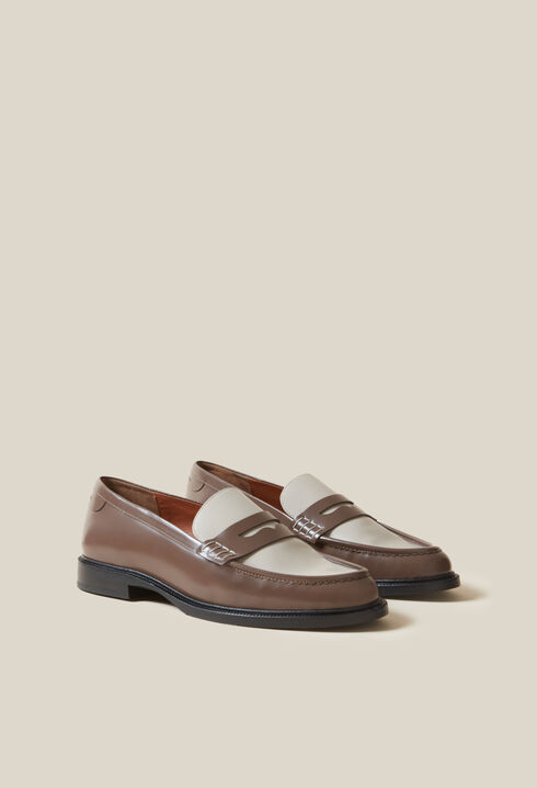 Mocassins vernis bicolores