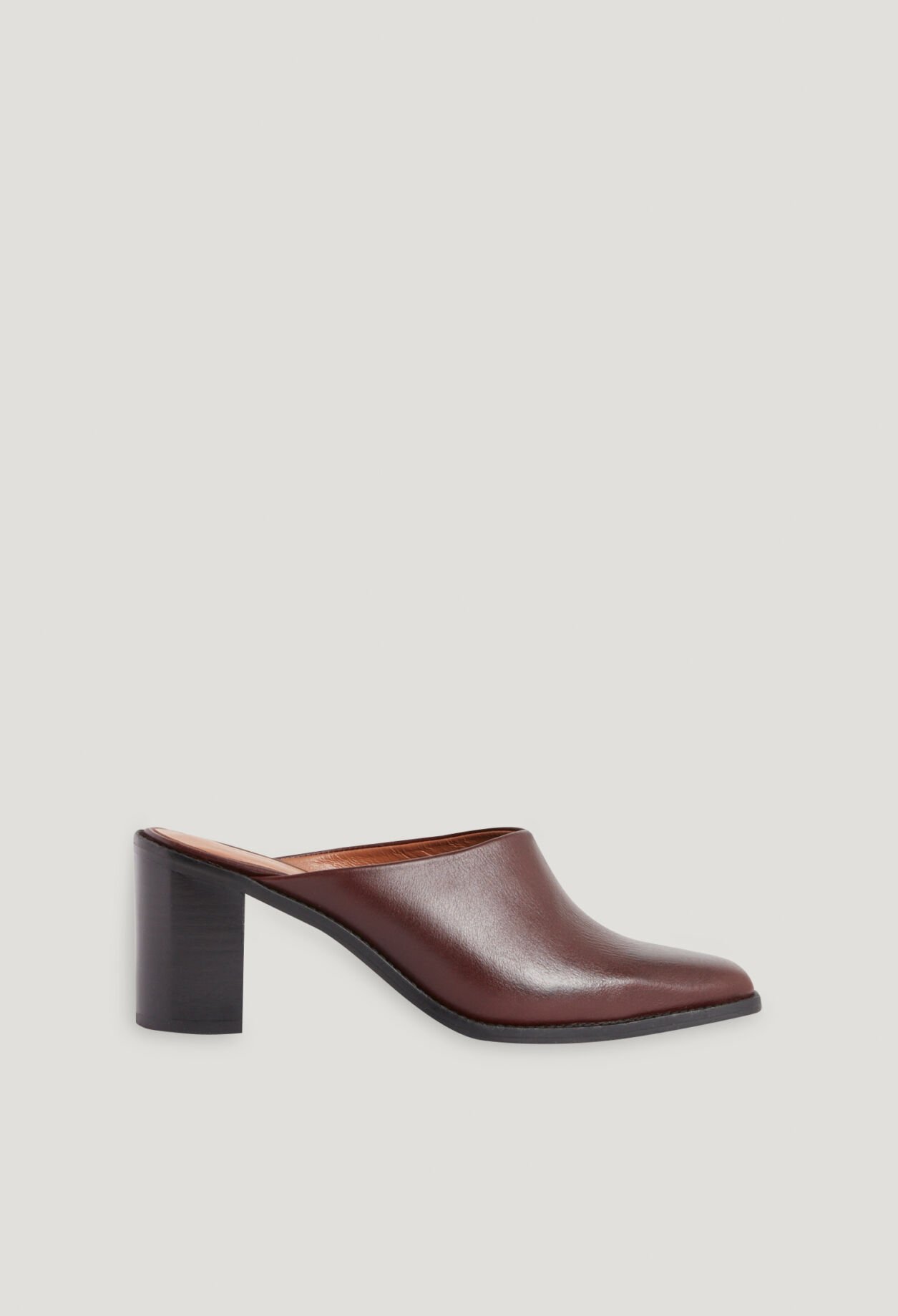 Mules talons marron