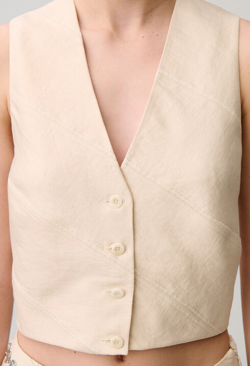 Sleeveless suit waistcoat