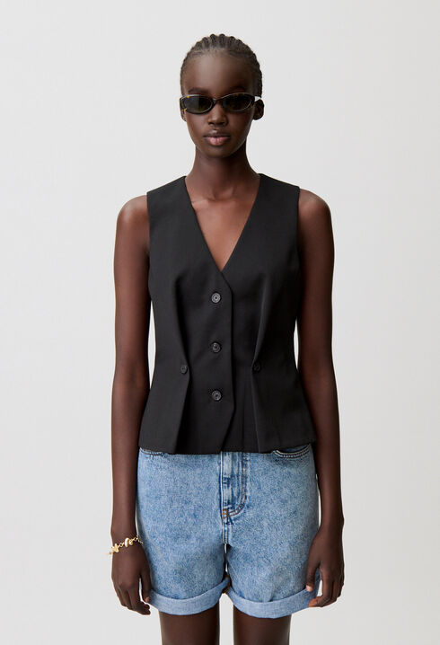 Gilet costume sans manche