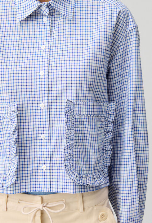 Chemise carreaux poches