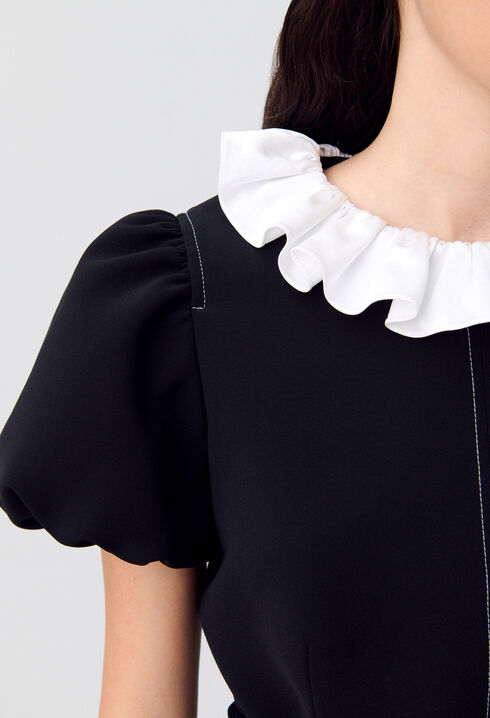 Robe courte col