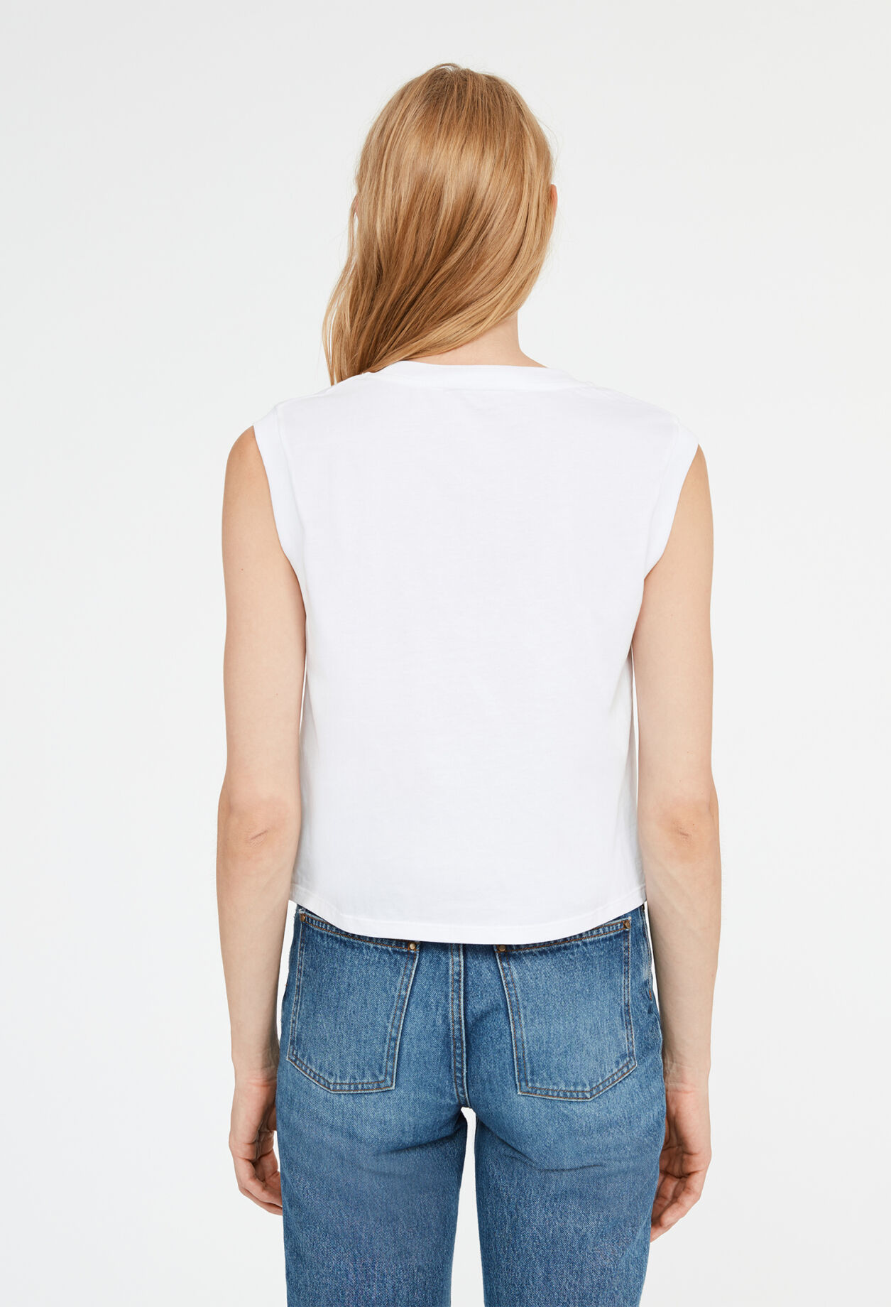 T-shirt brodé en coton