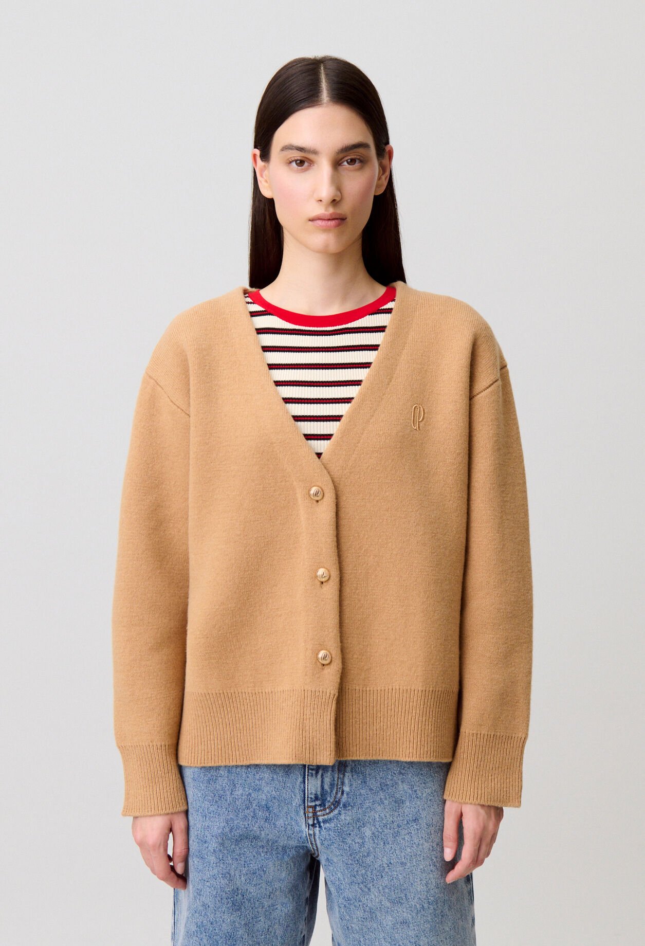 Cardigan maille oversize