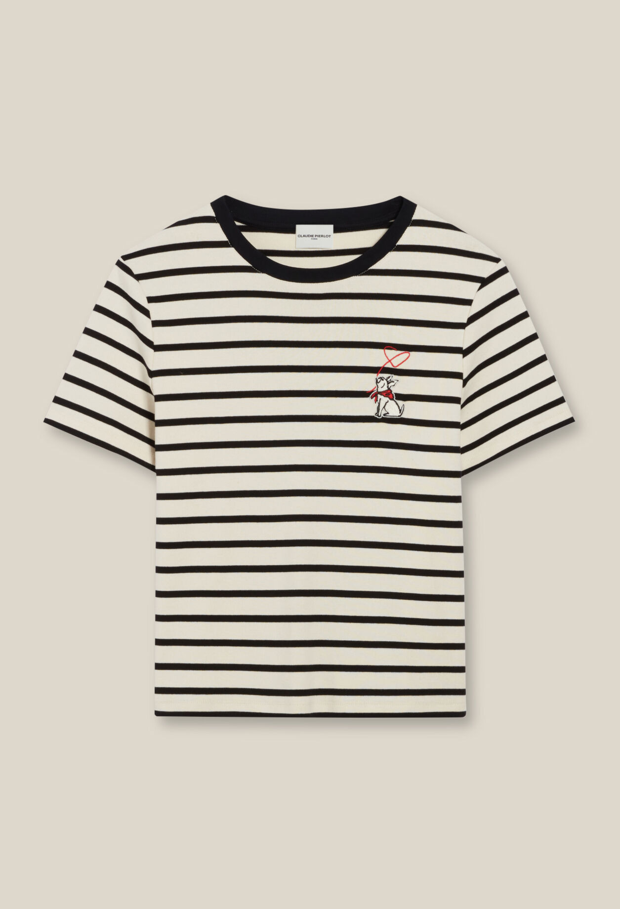 Two-tone stripy Breton T-shirt