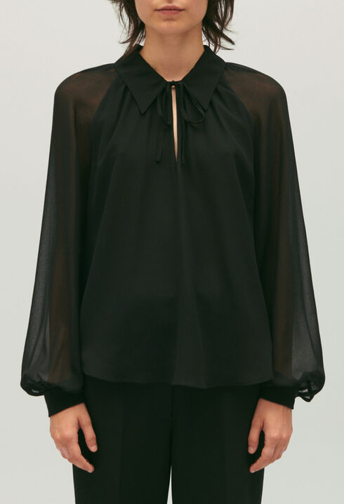 Black floaty blouse