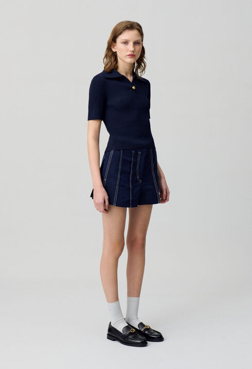 Fine knit top