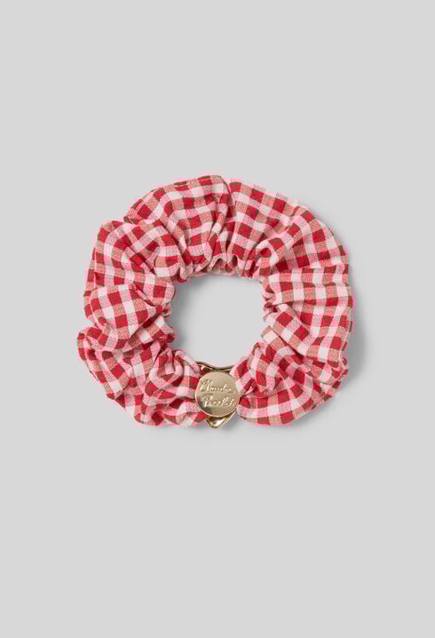 Chouchou vichy bijou coeur