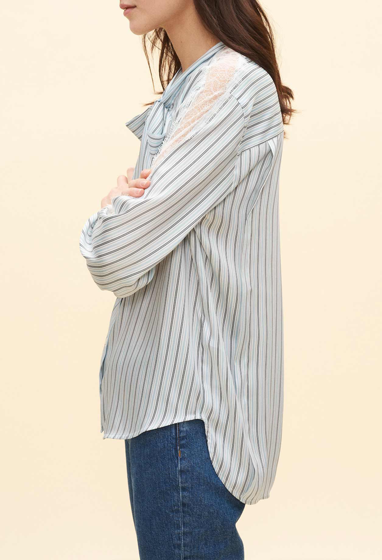 Chemise col lavallière