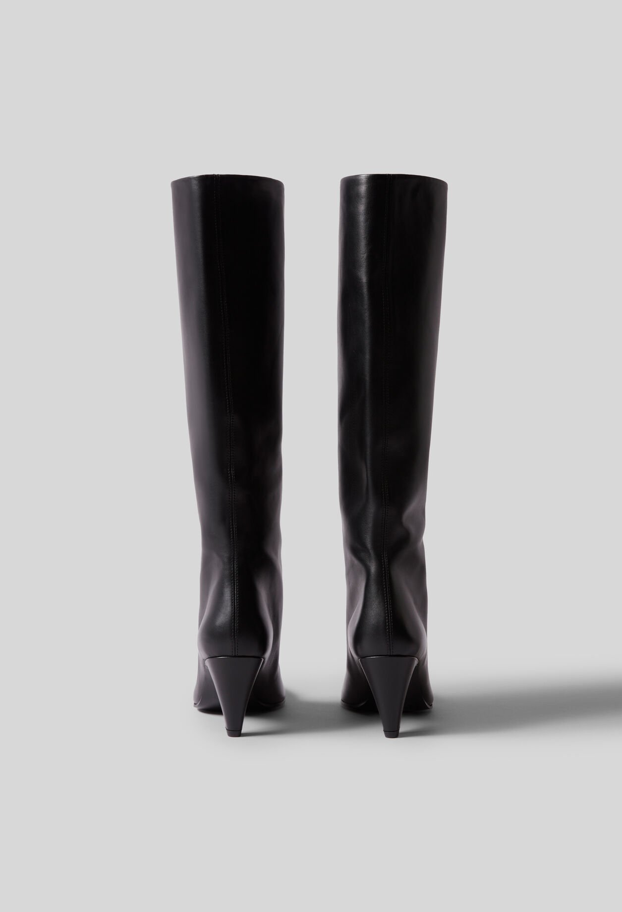 Leather knee-high boots
