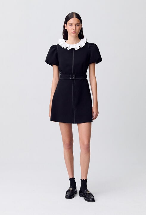 Robe courte col