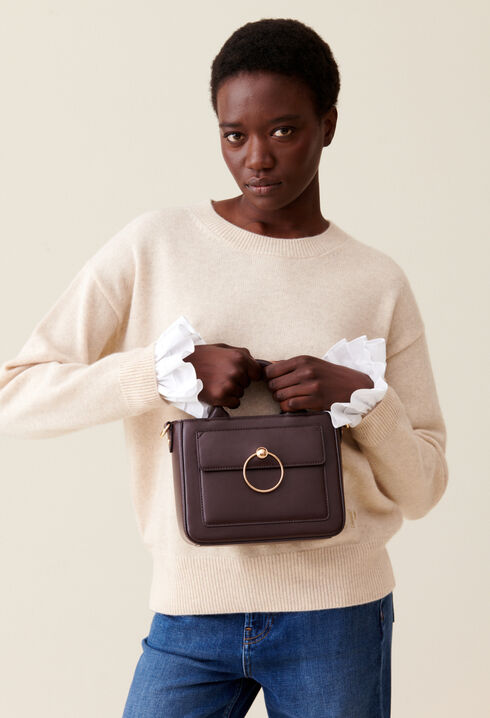 Sac Anouck cuir lisse chaîne