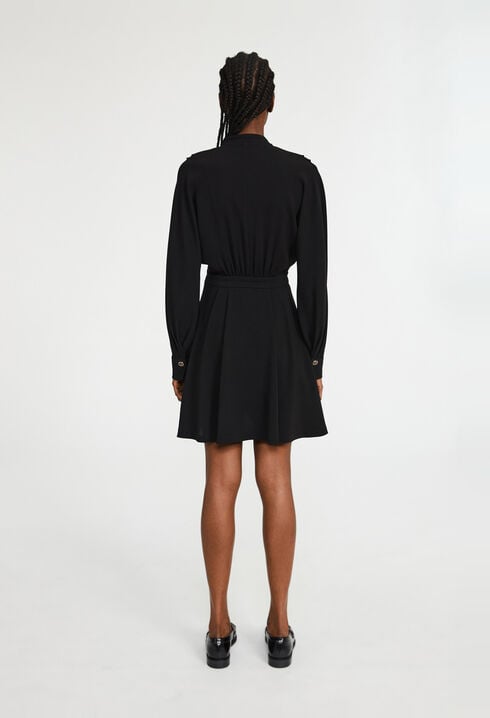 Robe cache cœur cintrée