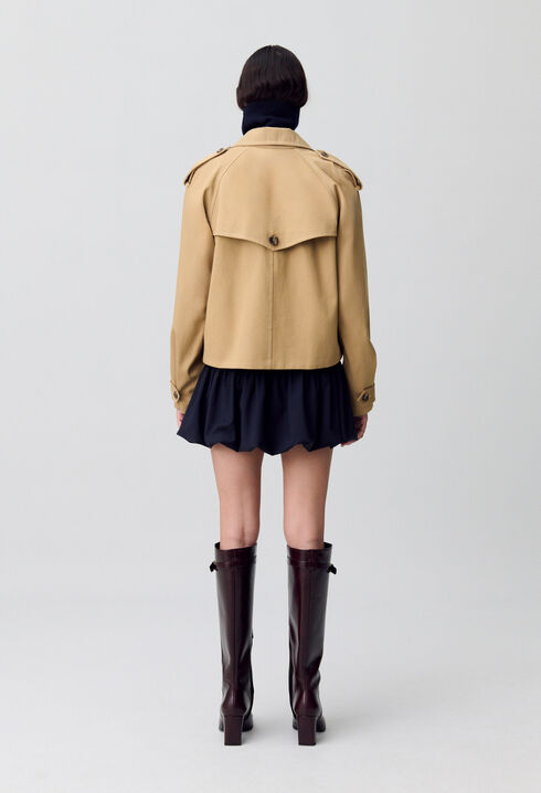Short trench jacket