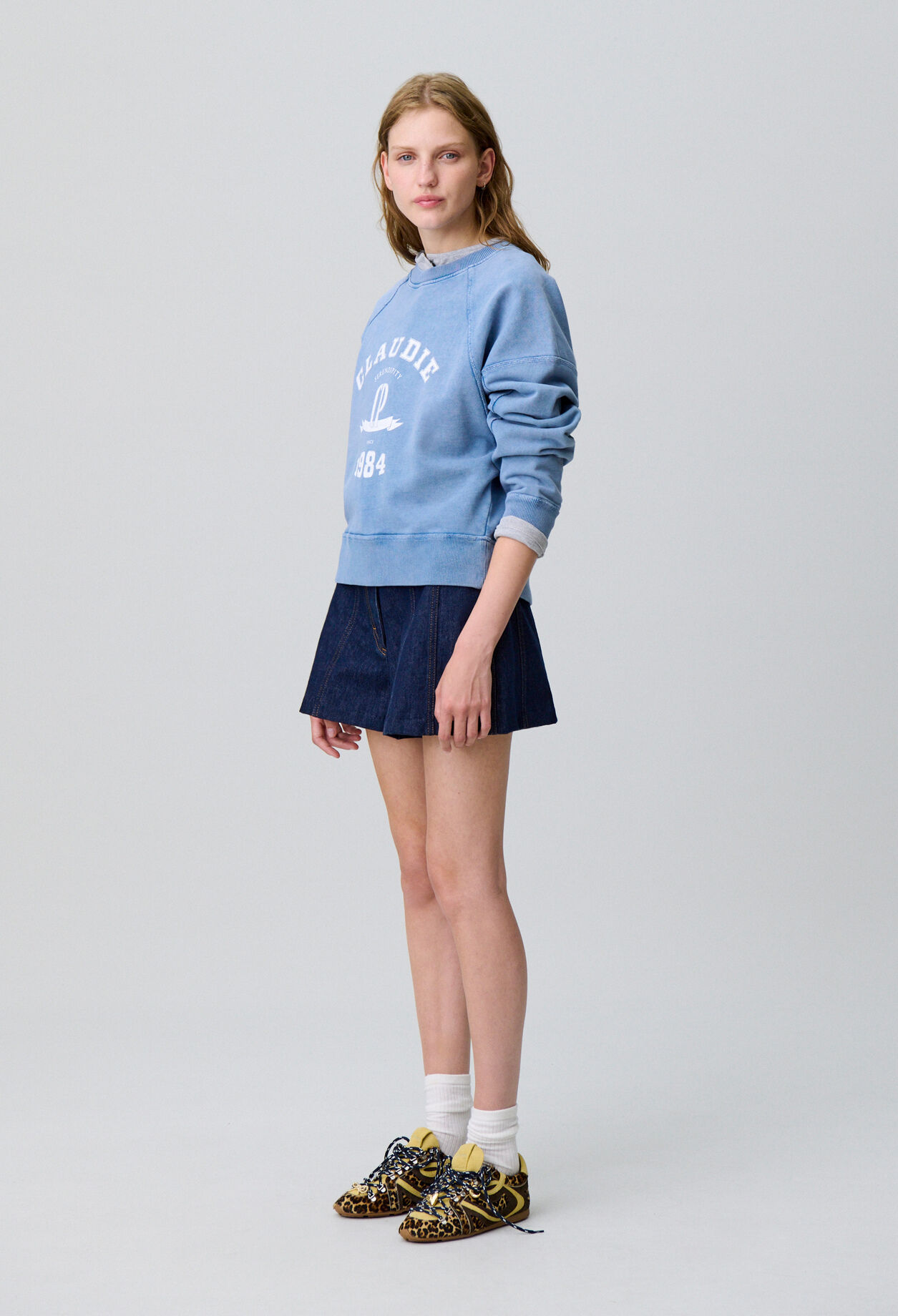 Washed cotton sweatshirt