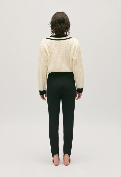 Pantalon taille haute slim