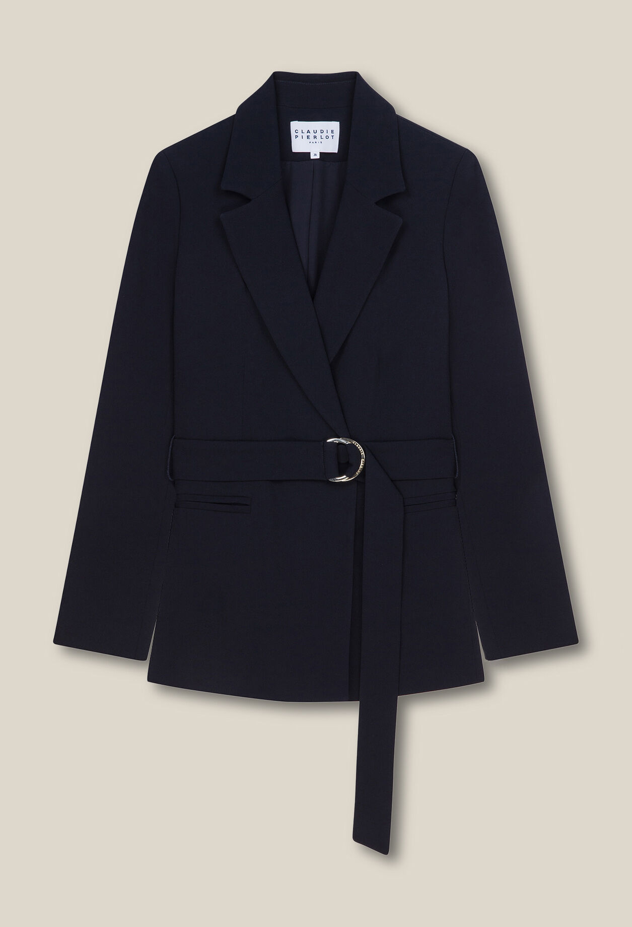 Veste tailleur ceinturée