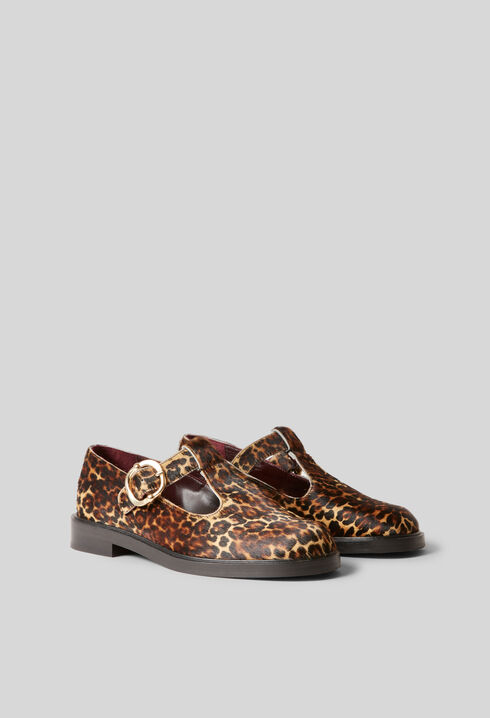 Leopard Leather Baby Shoes
