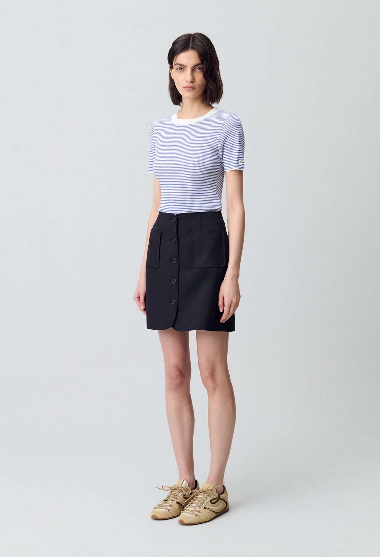 Top marinière maille fine