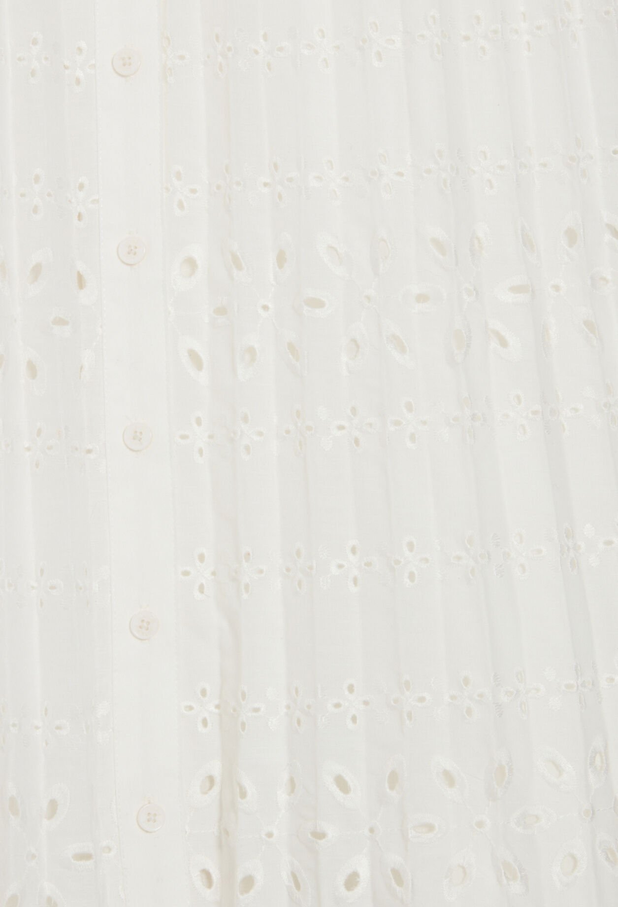 Off-white pleated midi dress
