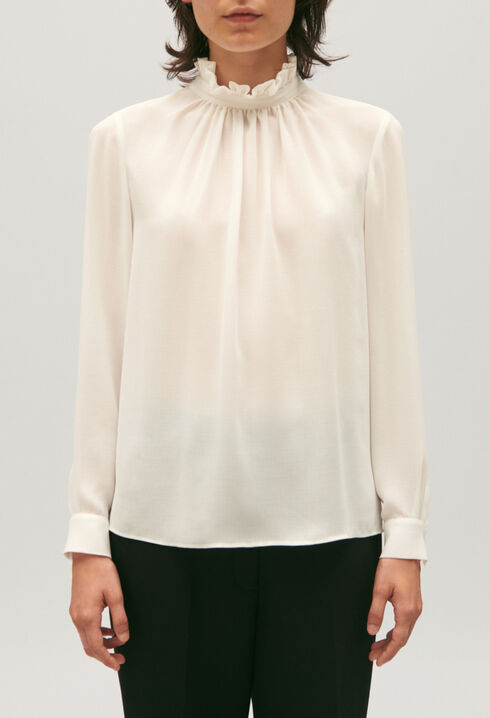 Blouse fluide écrue
