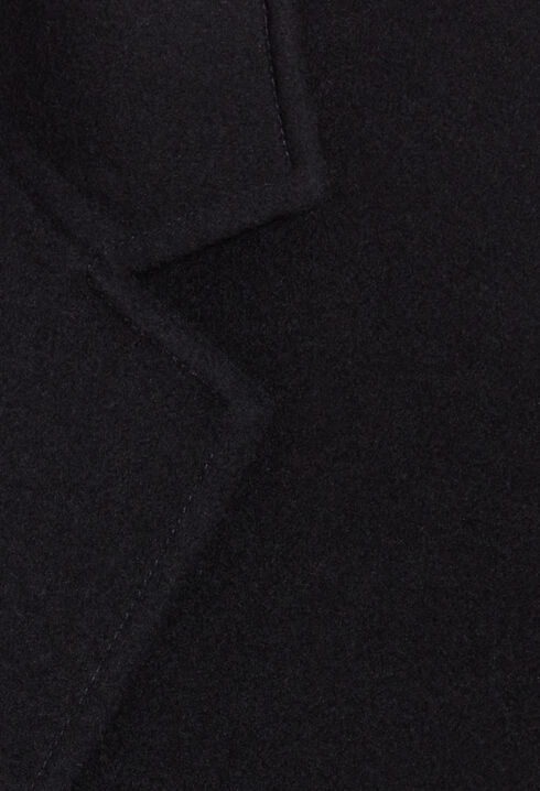 Manteau laine mi-long bleu marine