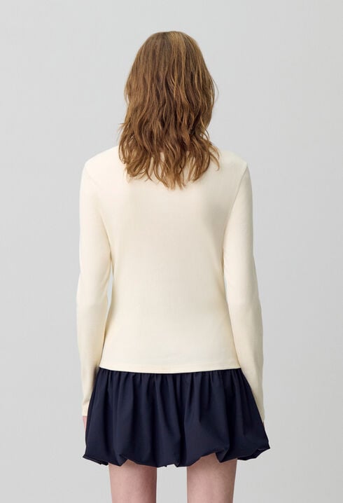 Cotton Cardigan T-Shirt Set