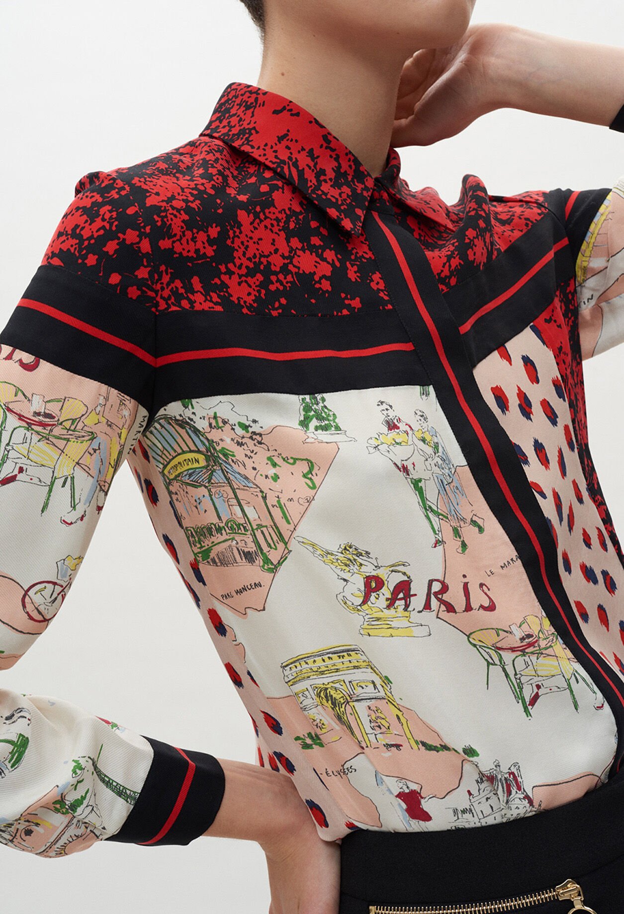Chemise patchwork pour femme Claudie Pierlot
