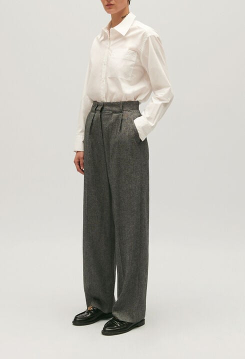 Pantalon de tailleur large