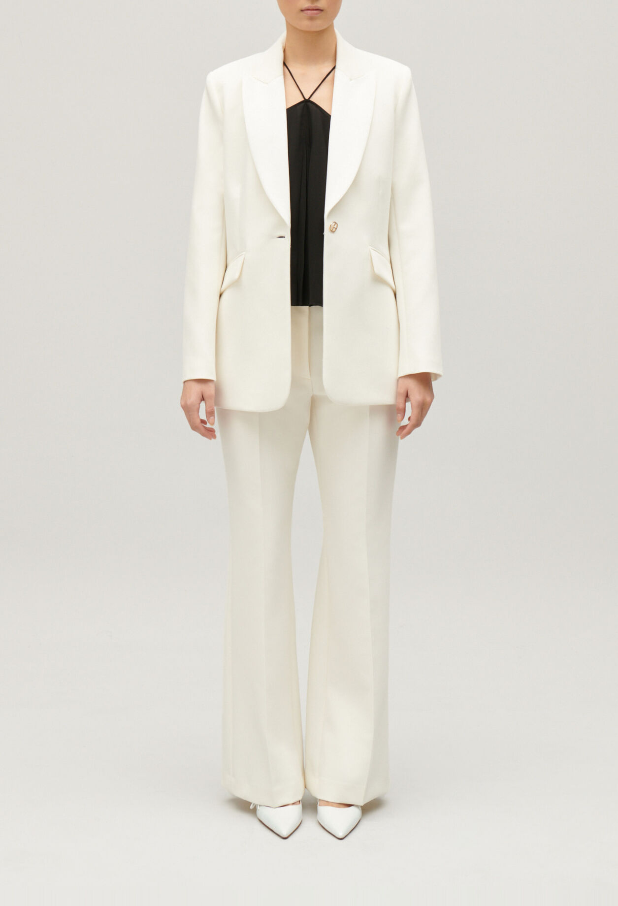 Veste tailleur bimatières