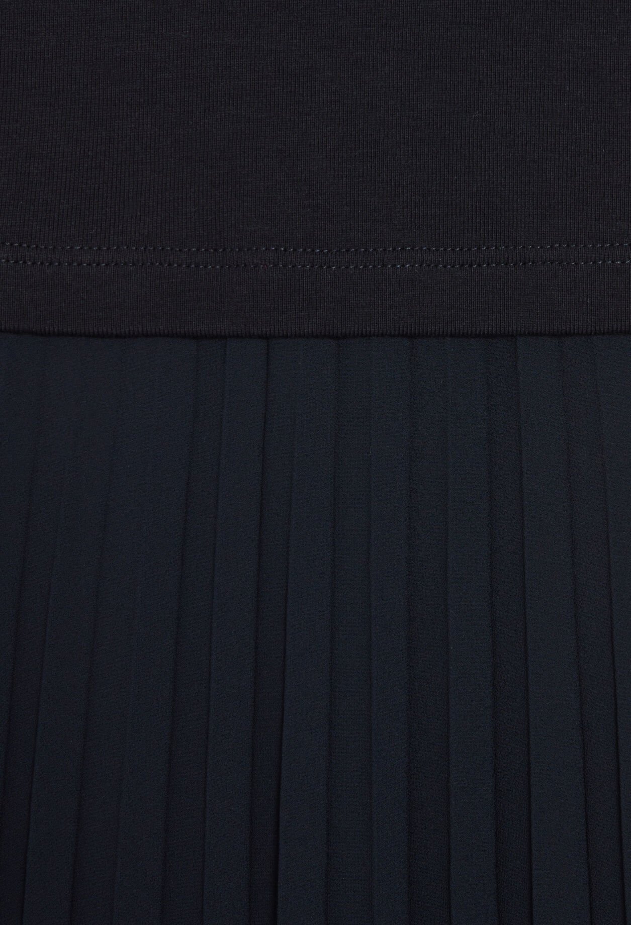 Long dual-fabric Teli dress
