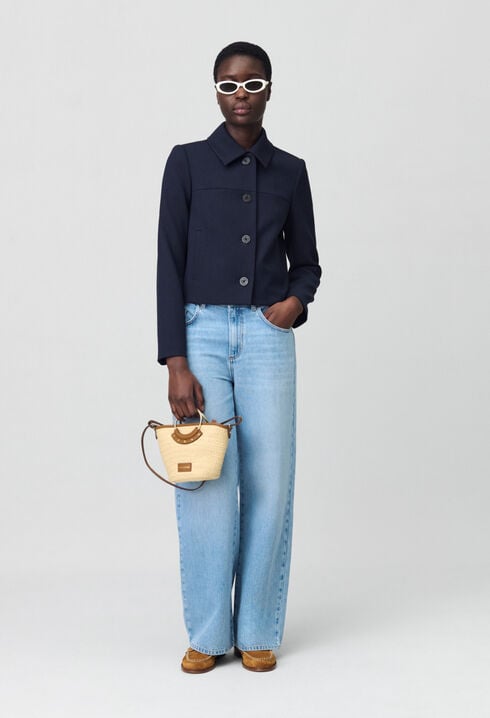 Veste boite marine